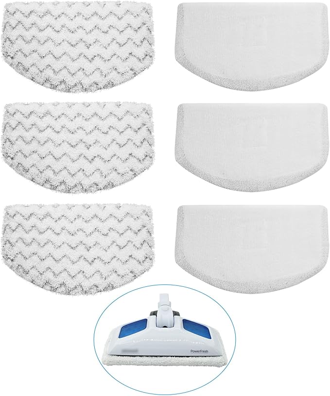 6 Pack Steam Mop Replacement Pads Washable by Extolife