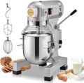 VEVOR Commercial Food Mixer 10Qt, Commercial Mixer with 3 Adjustable Speeds, 550W Dough Mixer,Commercial Stand Mixer with Stainless Steel Bowl