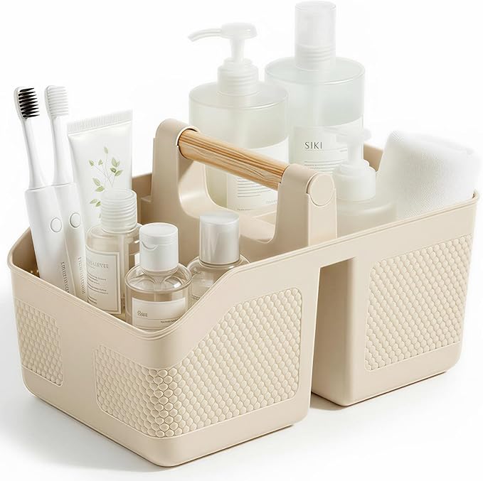 Plastic Shower Caddy Portable Shower Basket by rejomiik