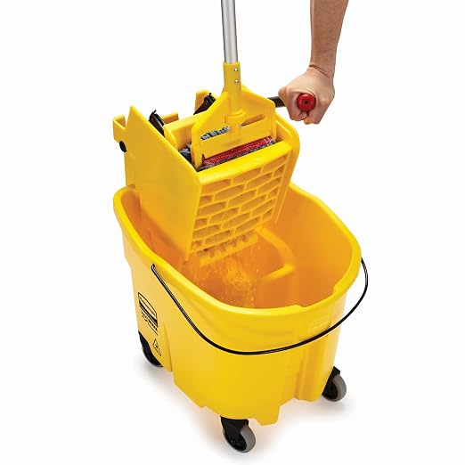 Rubbermaid Commercial Products WaveBrake 35 QT Side-Press Mop Bucket and - Image 5