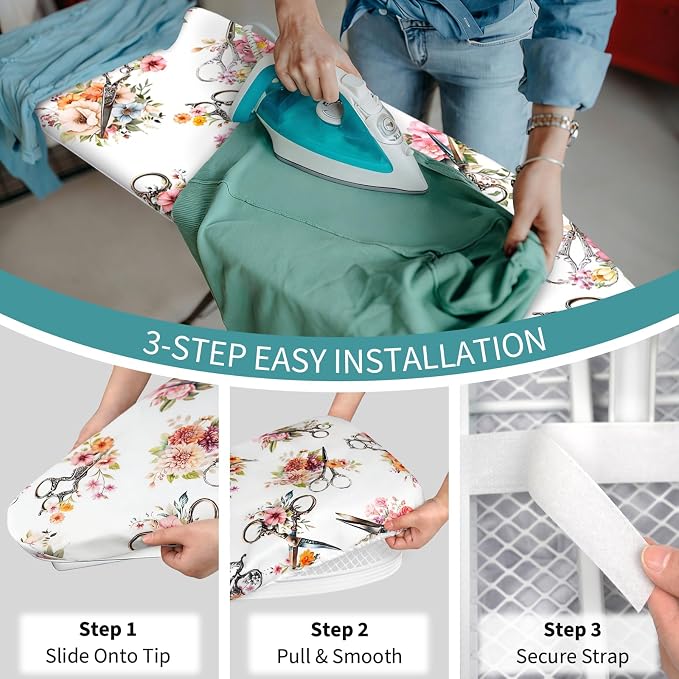 Floral Ironing Board Cover and Pad - Image 4