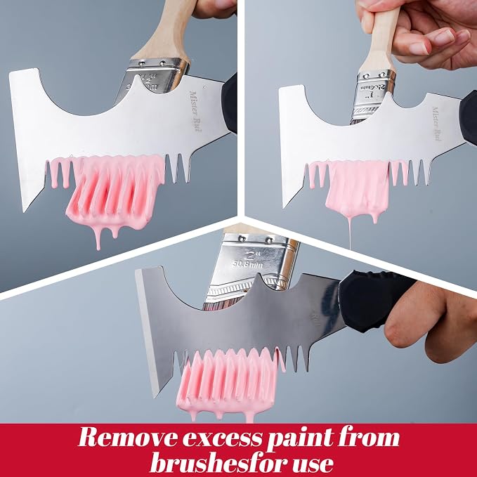 Mister Rui Angled Paint Brushes 3 Pieces Set, - Image 7