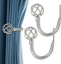 HIKMLK Curtain Holdbacks 2pcs, Solid Cast Iron Heavy Duty Curtain Tiebacks by HIKMLK