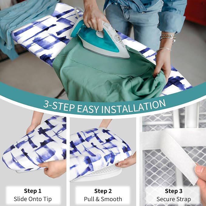 Ironing Board Cover and Pad for Standard Size, 15x54 Scorch & Stain Resistant - Image 4