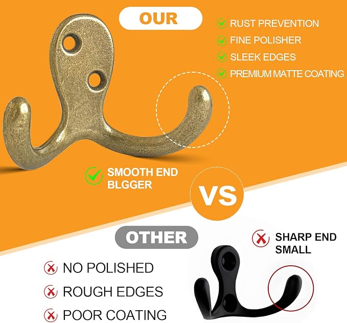 CBWLWJ 15 Pack Coat Hooks Wall Hooks - Image 5