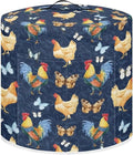 Chicken Butterfly Pressure Cooker Cover for Women Dust-proof Cover for Rice Cooker Air Fryer Kitchen Appliance Covers with Top Handle and Pocket Home Kitchen Decor Gifts for Friends