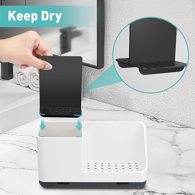 Toothbrush Holders for Bathroom Counter Organizer and Storage | Easy To Clean - Image 3