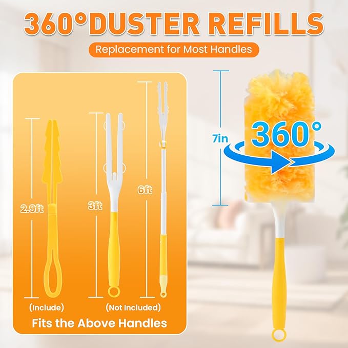 Alotiki Duster Refills, 360° Double-Sided Disposable Duster - Image 3