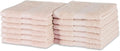 Amazon Basics Fade-Resistant 100% Cotton Washcloths, Machine Washable, Blush by AmazonBasics