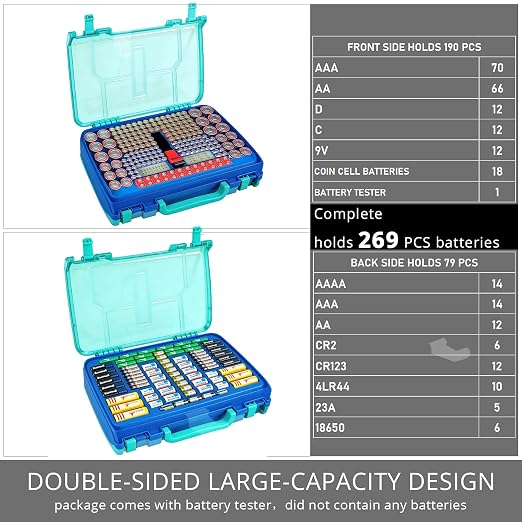 Battery Organizer Storage Case - Image 3