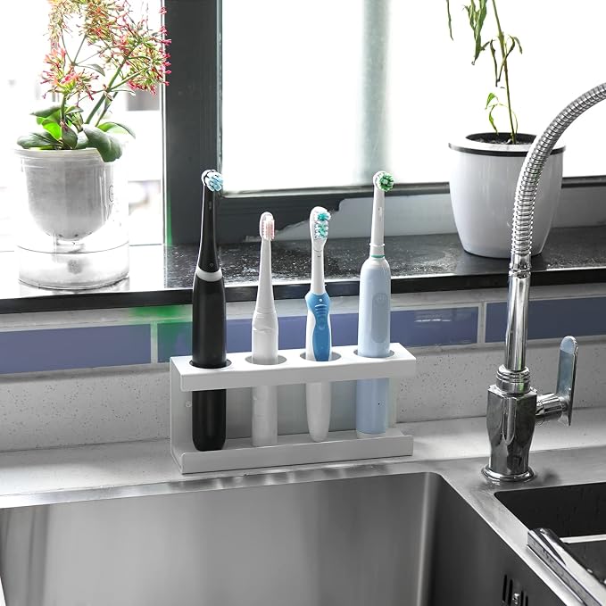 Wall Mounted Electric Toothbrush Holder, 4 Slots Stand - Image 6