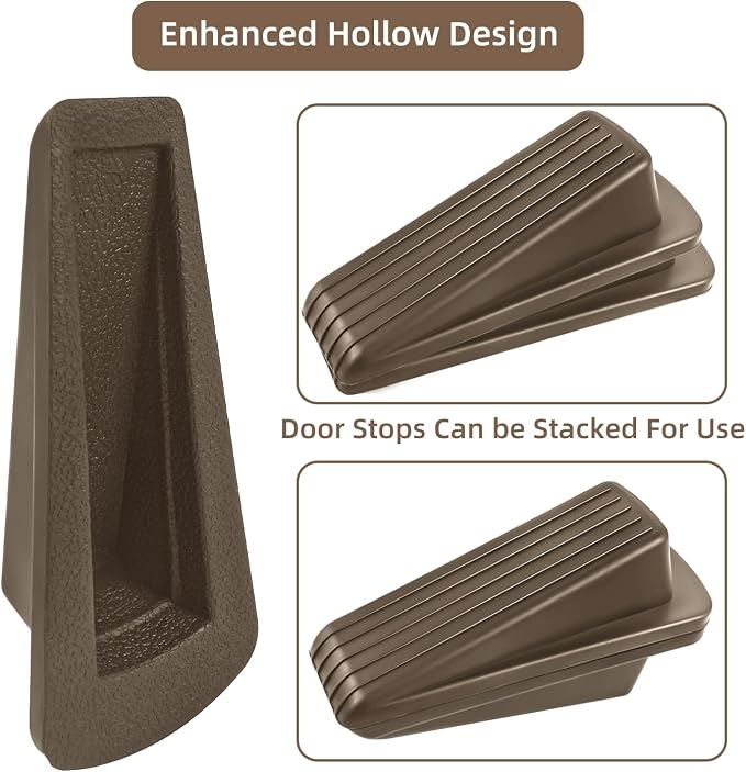 JZWBLILY Door Stoppers for Bottom of Door on Floor, Premium Rubber Door Stopper - Image 4