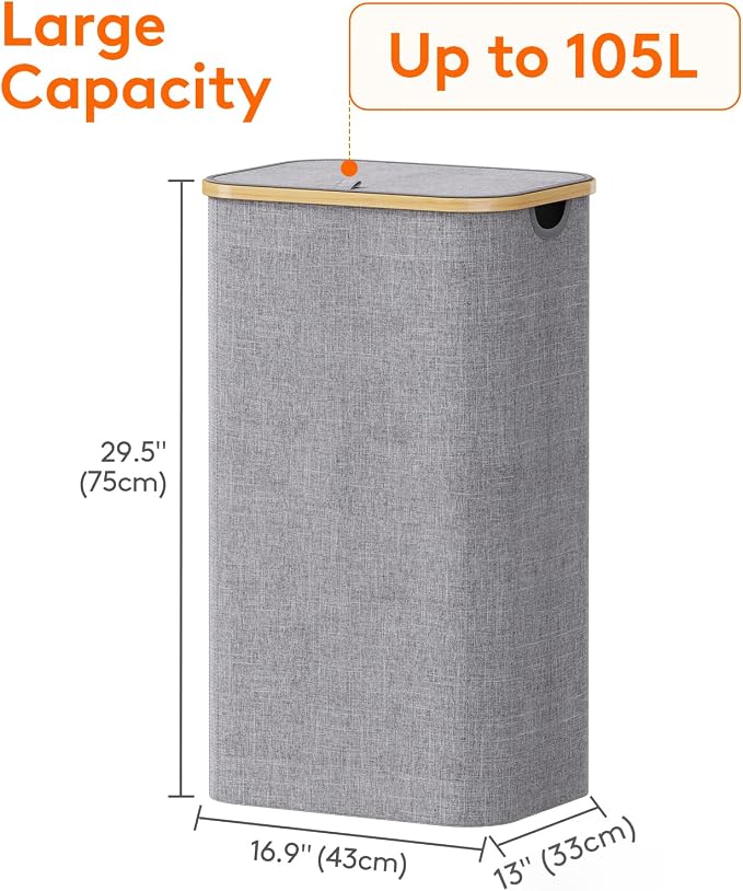 Lifewit 105L Laundry Basket - Image 3