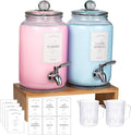 2 Pack Glass Laundry Detergent Dispenser, Sturdy glass Fabric Softener Dispenser by Unknown