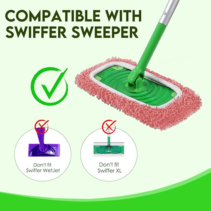 Reusable Microfiber Mop Pads Compatible - Image 5
