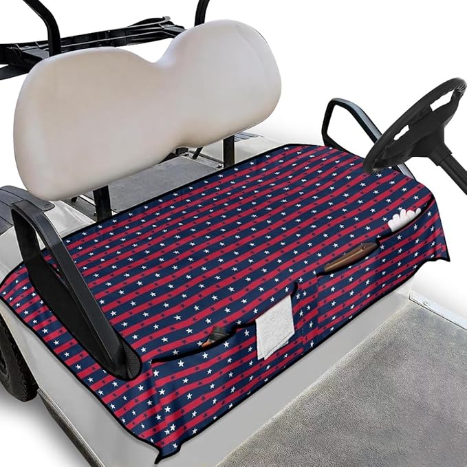 Golf Cart Seat Cover Cushion with Sweat Absorbing Fabric and Secure Fit for Golf Course and Utility Use