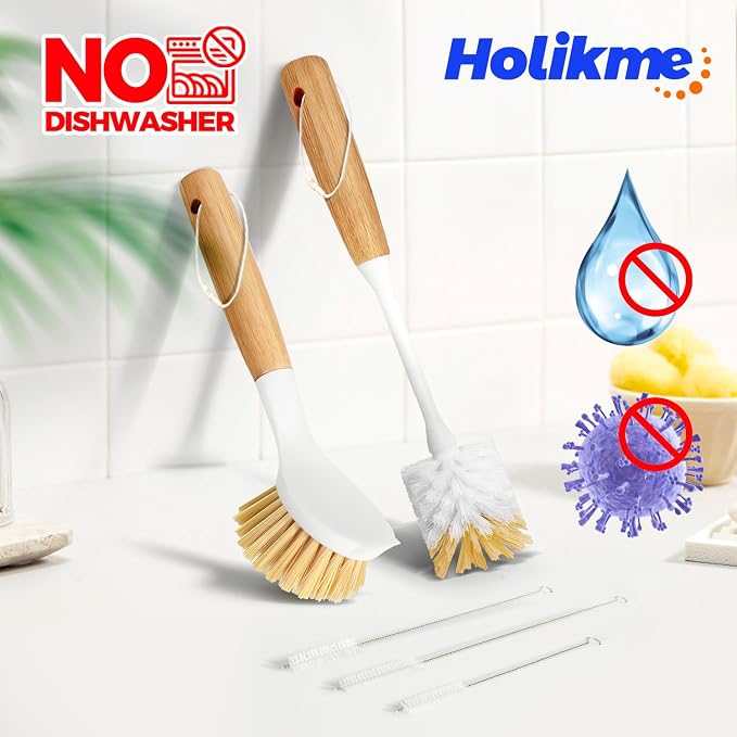 Holikme 5 Pack Dish Brush Set - Image 7