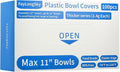 100 Boxed Bowl Covers Bread Proofing Plastic Wrap for Food Shower Caps for Sourdough Bread Baking Rising Elastic Reusable BPA Free Food Grade (Diameter 12")