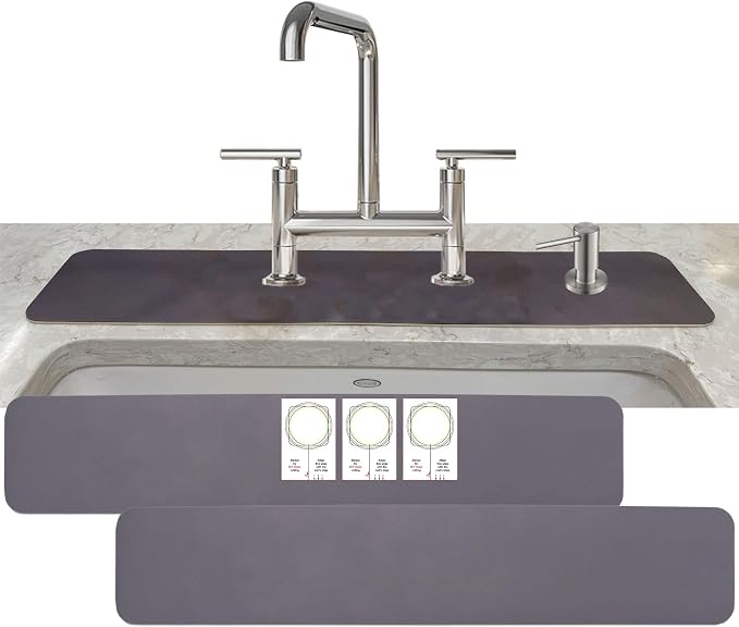 Customizable Faucet Mat Kitchen: AHA HOMEWARE Diatomite Rubber Kitchen Sink by AHAHOMEWARE