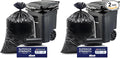 Plasticplace 95-96 Gallon Heavy Duty Black Trash Bags by Plasticplace