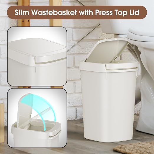 CEROELDA 3 Pack Bathroom Trash Can - Image 4