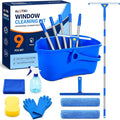 ALOTIKI 9Pcs Window Cleaning Kit by CreateABetterLife