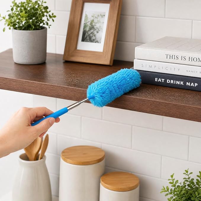 2 Pack Small Washable Microfiber Feather Duster, Microfiber Head, Cleaning Tool - Image 7