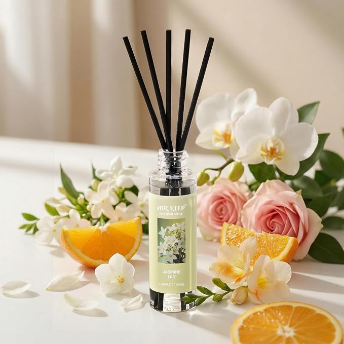 Reed Diffuser Oil Refill/Jasmine Lily/3.38 oz / 1 Pack/Air Freshener & - Image 4