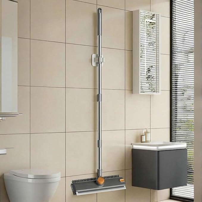 Floor Scrub Brush with Squeegee Long Handle 3 in 1 tub Brush 52'' 2026 Upgraded - Image 7
