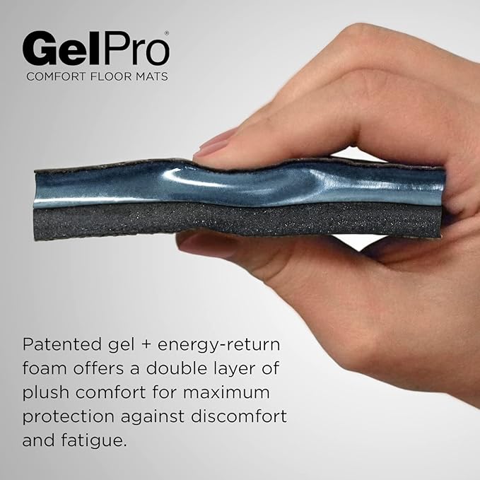GelPro Elite Premier Gel & Foam Anti-Fatigue Kitchen Floor Comfort Mat, 20" x 36", Basketweave Truffle