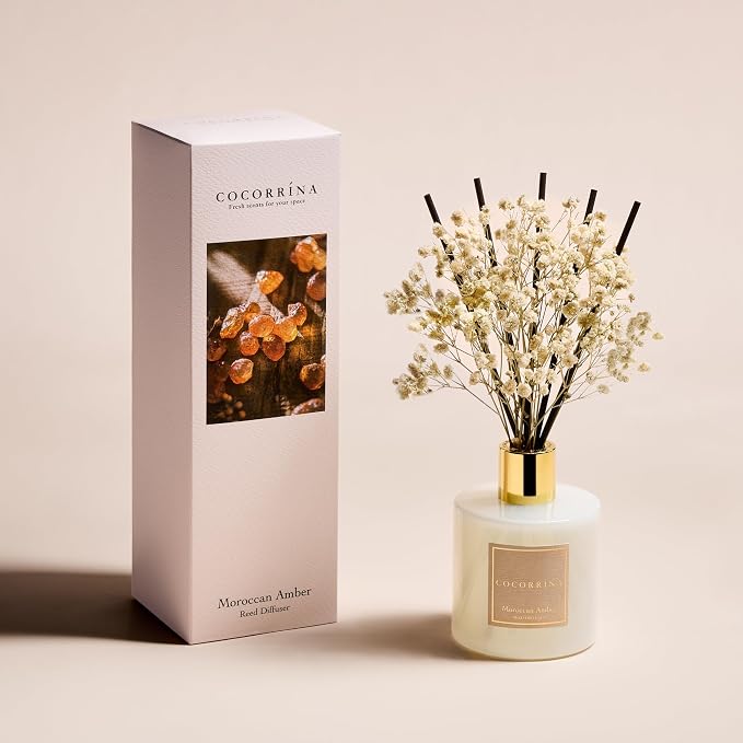 Reed Diffuser - Moroccan Amber 6.7 Fl.oz Reed Diffuser Set - Image 2