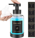 Luxspire Glass Foaming Soap Dispenser 15oz Hand Soap Bottle, 1 Pack | Anti-drip by Luxspire