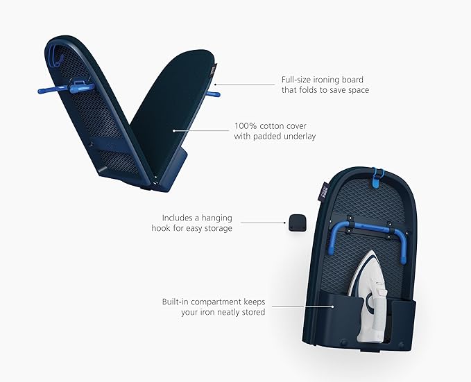 Joseph Joseph Pocket Max Plus Portable Folding Tabletop Ironing Board, - Image 5