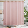 AmazerBath Light Pink Shower Curtain Plastic 72x72 Inches, Premium PEVA Shower by AmazerBath