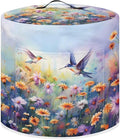 Xoenoiee Hummingbird Beautiful Floral Print Pressure Cooker Cover Kitchen Appliance Dust Cover with Pockets Compatible with Rice Cooker Air Fryer Slow Cooker, for 8 Qt Pot