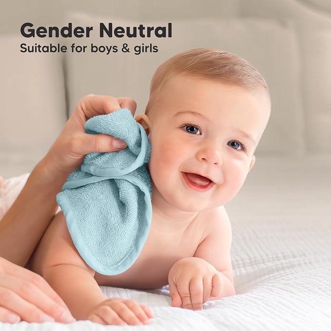 6-Pack Baby Washcloths, Soft Absorbent Washcloths - Image 8