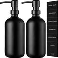 GMISUN Black Soap Dispenser, 2 Pack Matte Black Hand Soap Dispensers Bathroom by GMISUN
