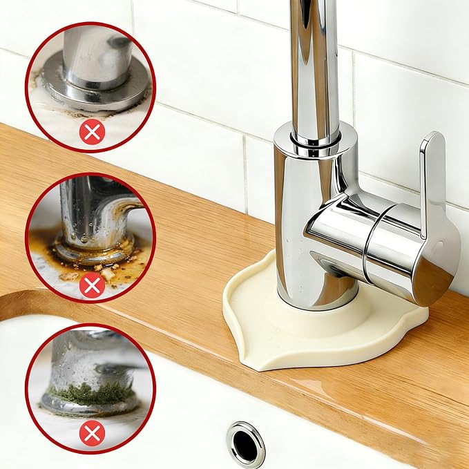 Compact Silicone Kitchen Sink Faucet Splash Proof Mat, Tap Water Diversion - Image 3