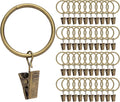 40 Pack Rings Curtain Clips Rustproof Metal Window Drapery Decorative Clips by Fivebop