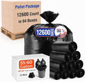 Delxo 55-60 Gallon Trash Bags, 40×54'' Large Black Garbage Bag | by Delxo