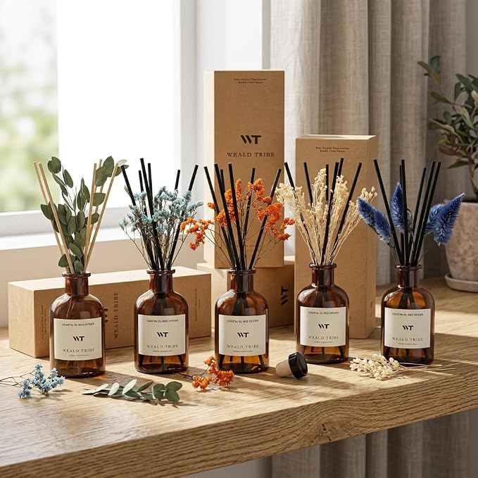 Flower Reed Diffuser Set Neroli Scent - Image 5