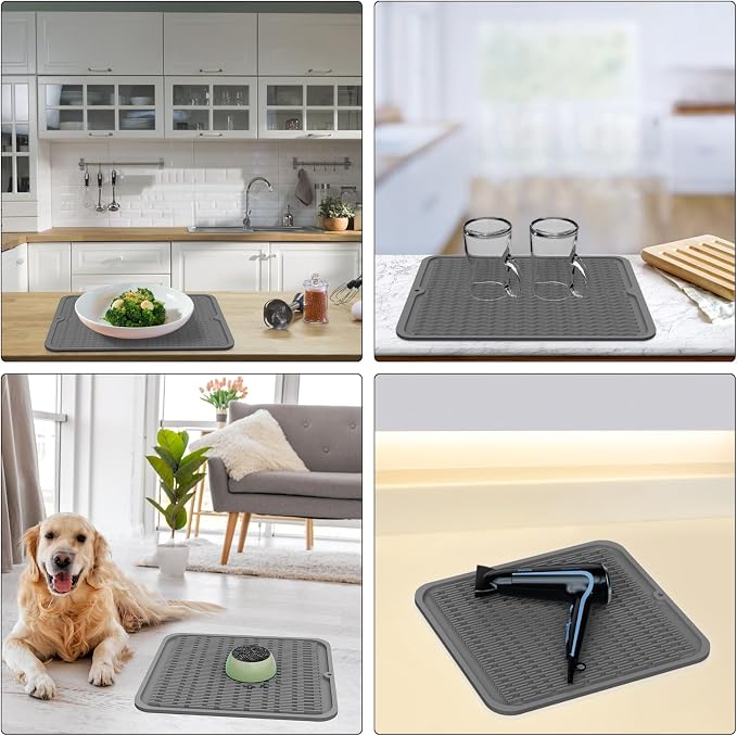 ZLR 2 Pcs Heavy-Duty Silicone Dish Drying Mat - Image 9