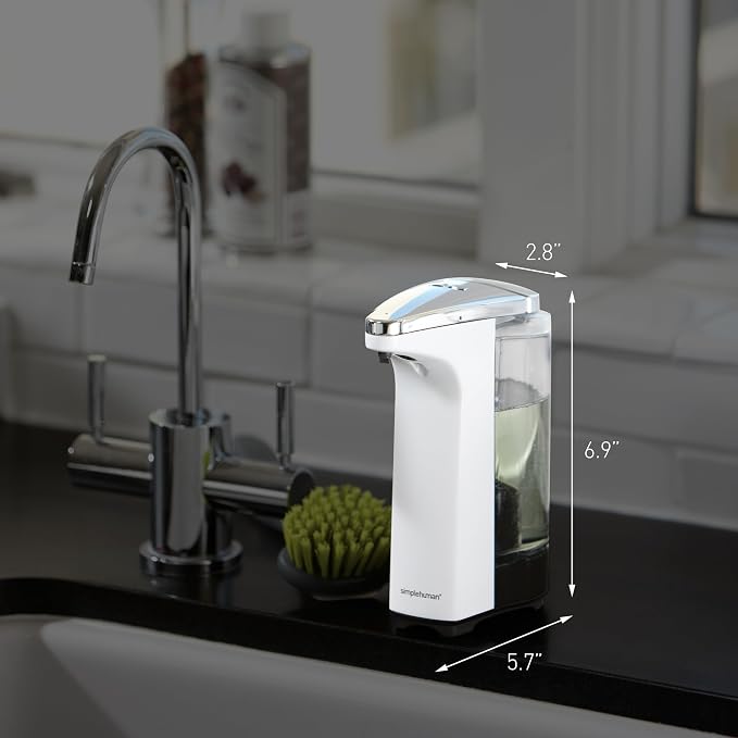 simplehuman 8 oz. Touch-Free Sensor Liquid Soap Pump Dispenser - Image 4