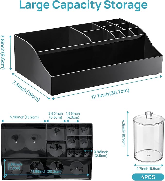 Vtopmart 5 PCS Bathroom Countertop Organizer Sets - Image 2