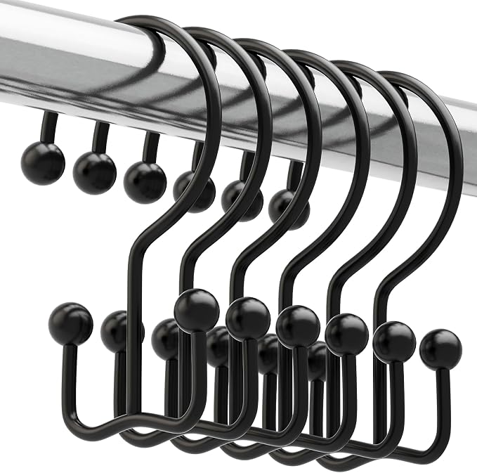 Titanker Shower Curtain Hooks Rings, Rust Resistant Metal Minimalist Simple by Titanker