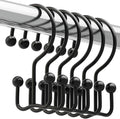 Titanker Shower Curtain Hooks Rings, Rust Resistant Metal Minimalist Simple by Titanker