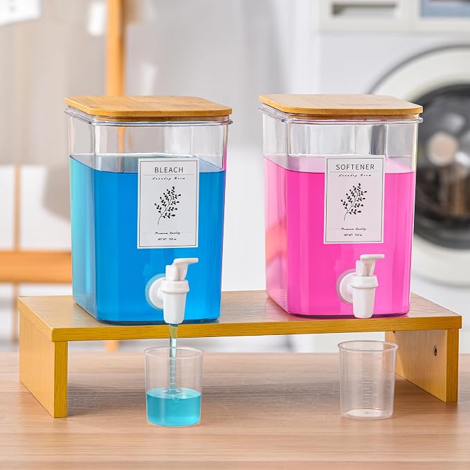 RoleDes Liquid Laundry Detergent Dispenser Set by DesignedManufacturedbyRoleDes