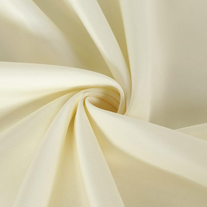 sancua 2 Pack Beige Tablecloth 54 x 54 Inch, Stain and Wrinkle Resistant Square Table Cloth - Washable Polyester Table Cover for Dining Tables, Buffet Parties and Camping