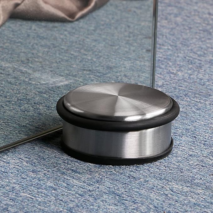 Sumnacon Heavy Duty Floor Door Stopper No Drill Stainless Steel Door Stops | - Image 3