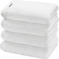 SEMAXE 4-Pack White Cotton Hand Towels by SEMAXE
